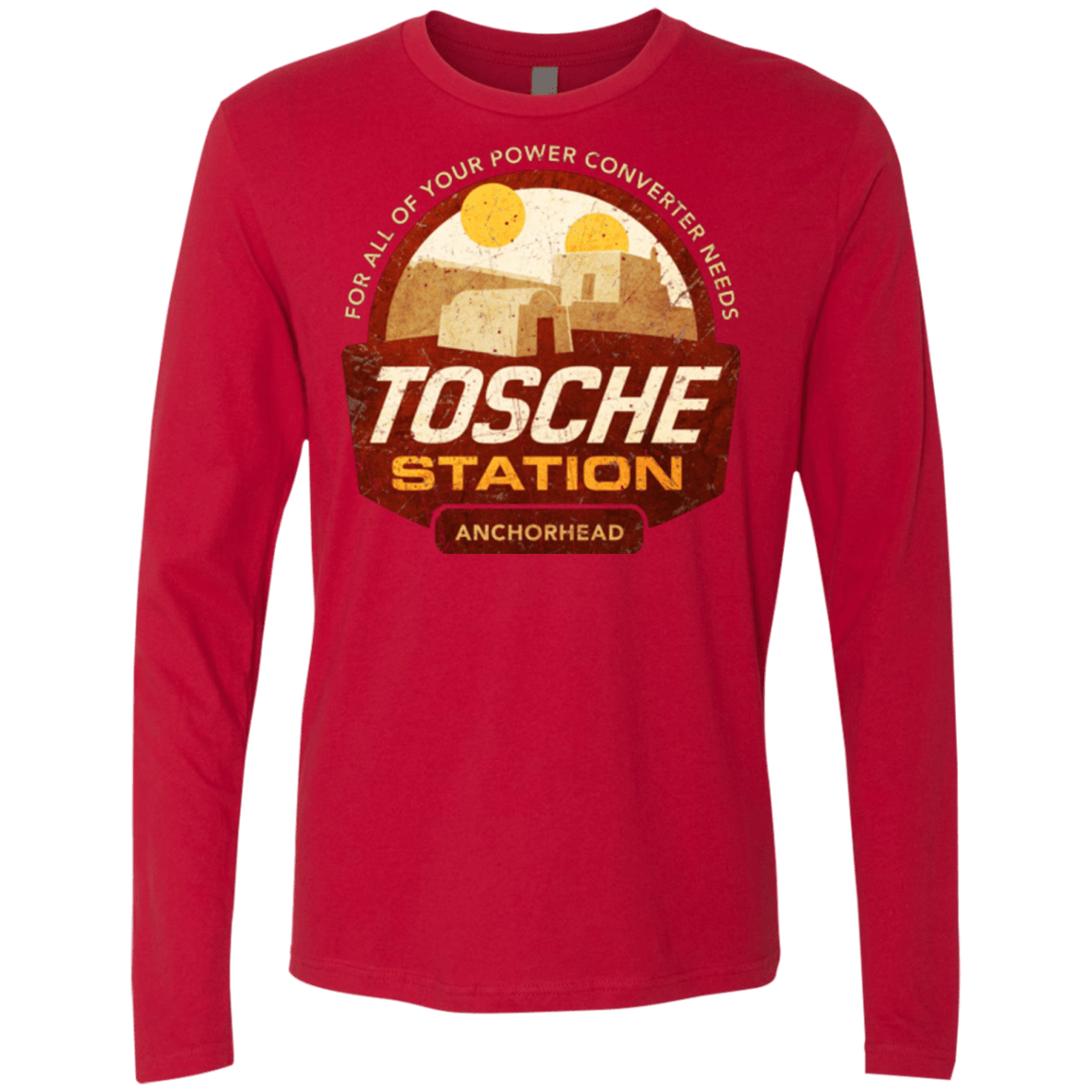 T-Shirts Red / Small Tosche Station Men's Premium Long Sleeve