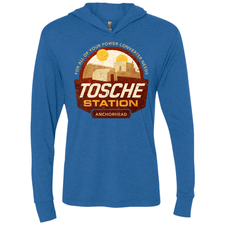 T-Shirts Vintage Royal / X-Small Tosche Station Triblend Long Sleeve Hoodie Tee