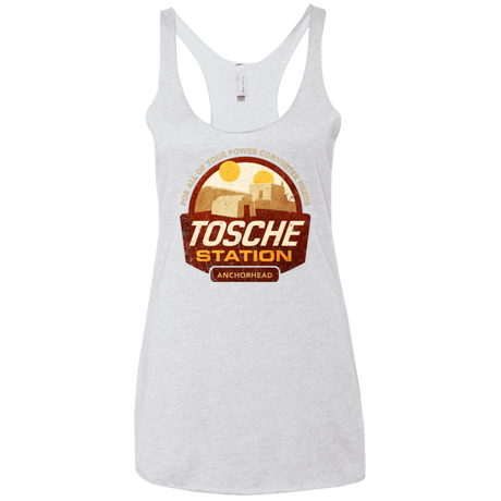 T-Shirts Heather White / X-Small Tosche Station Women's Triblend Racerback Tank