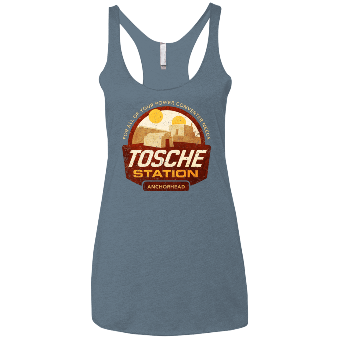 T-Shirts Indigo / X-Small Tosche Station Women's Triblend Racerback Tank