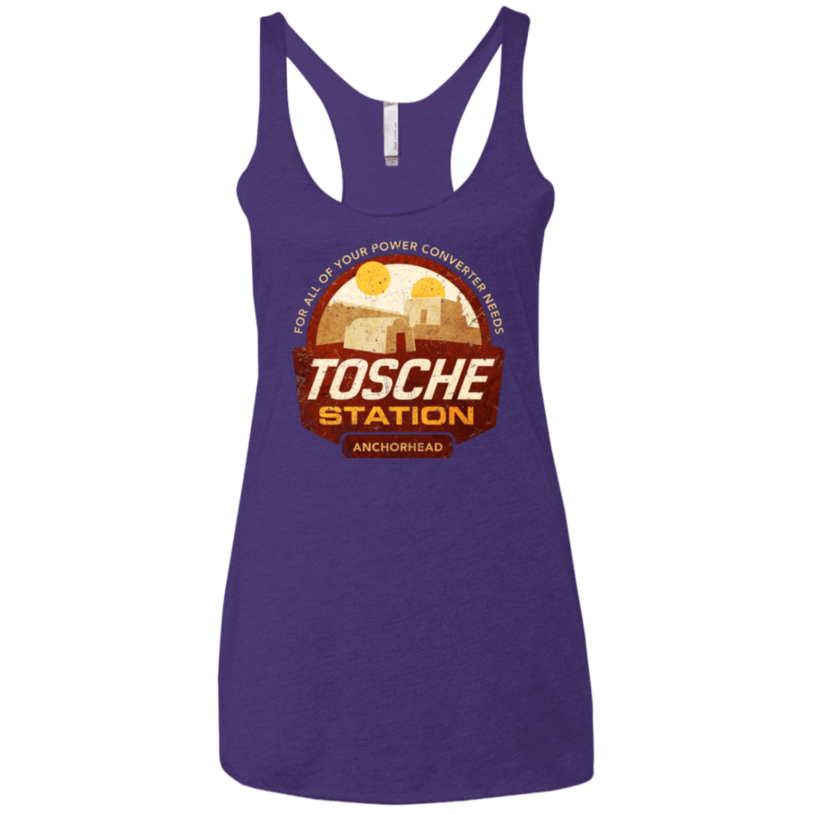 T-Shirts Purple / X-Small Tosche Station Women's Triblend Racerback Tank