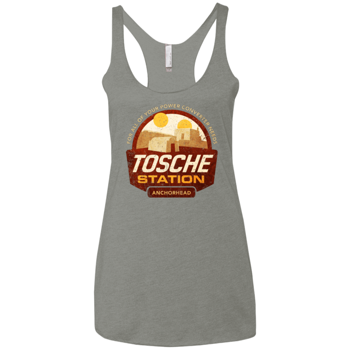 T-Shirts Venetian Grey / X-Small Tosche Station Women's Triblend Racerback Tank