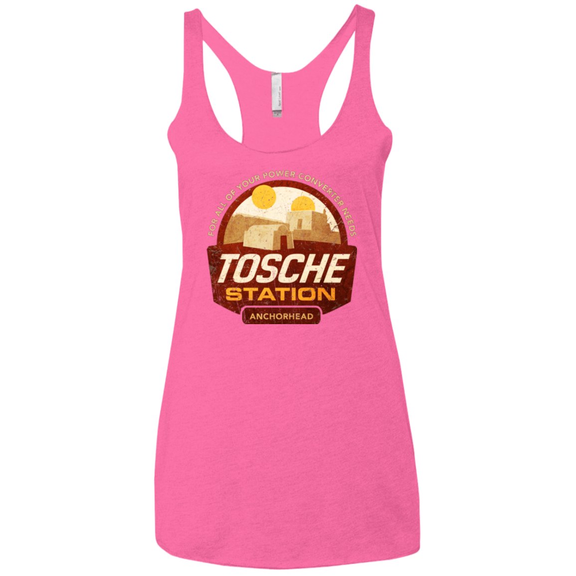 T-Shirts Vintage Pink / X-Small Tosche Station Women's Triblend Racerback Tank