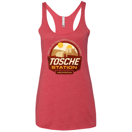 T-Shirts Vintage Red / X-Small Tosche Station Women's Triblend Racerback Tank