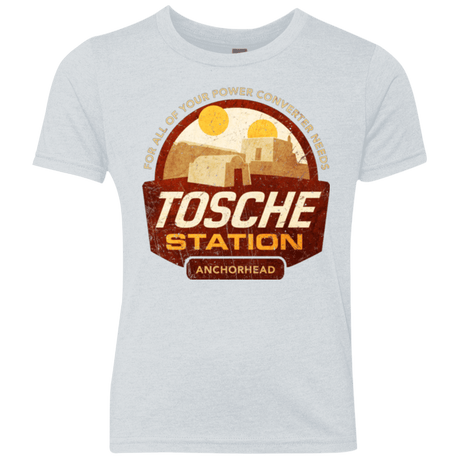 T-Shirts Heather White / YXS Tosche Station Youth Triblend T-Shirt