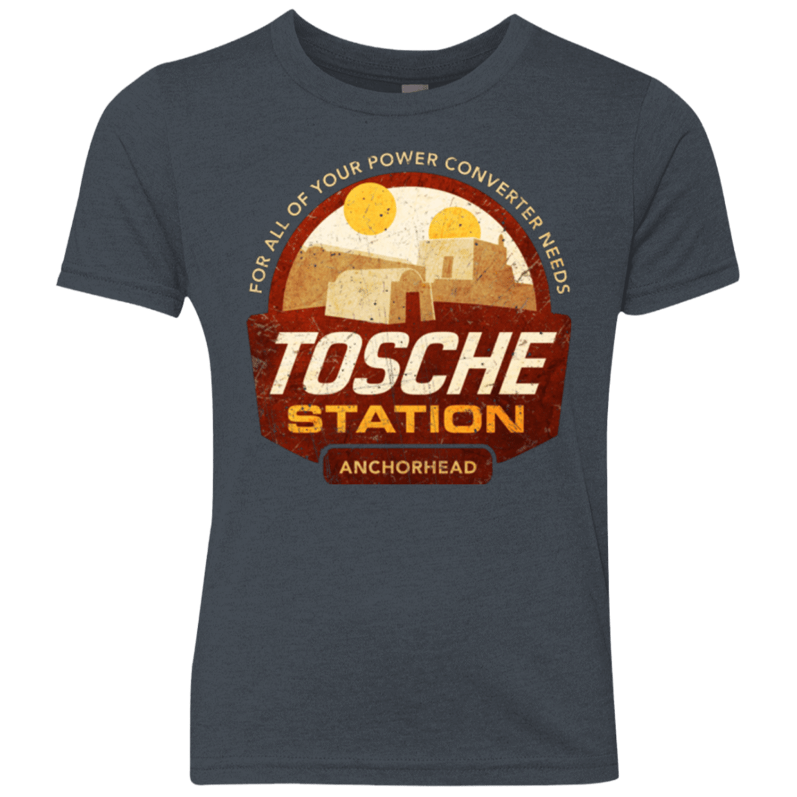 T-Shirts Vintage Navy / YXS Tosche Station Youth Triblend T-Shirt