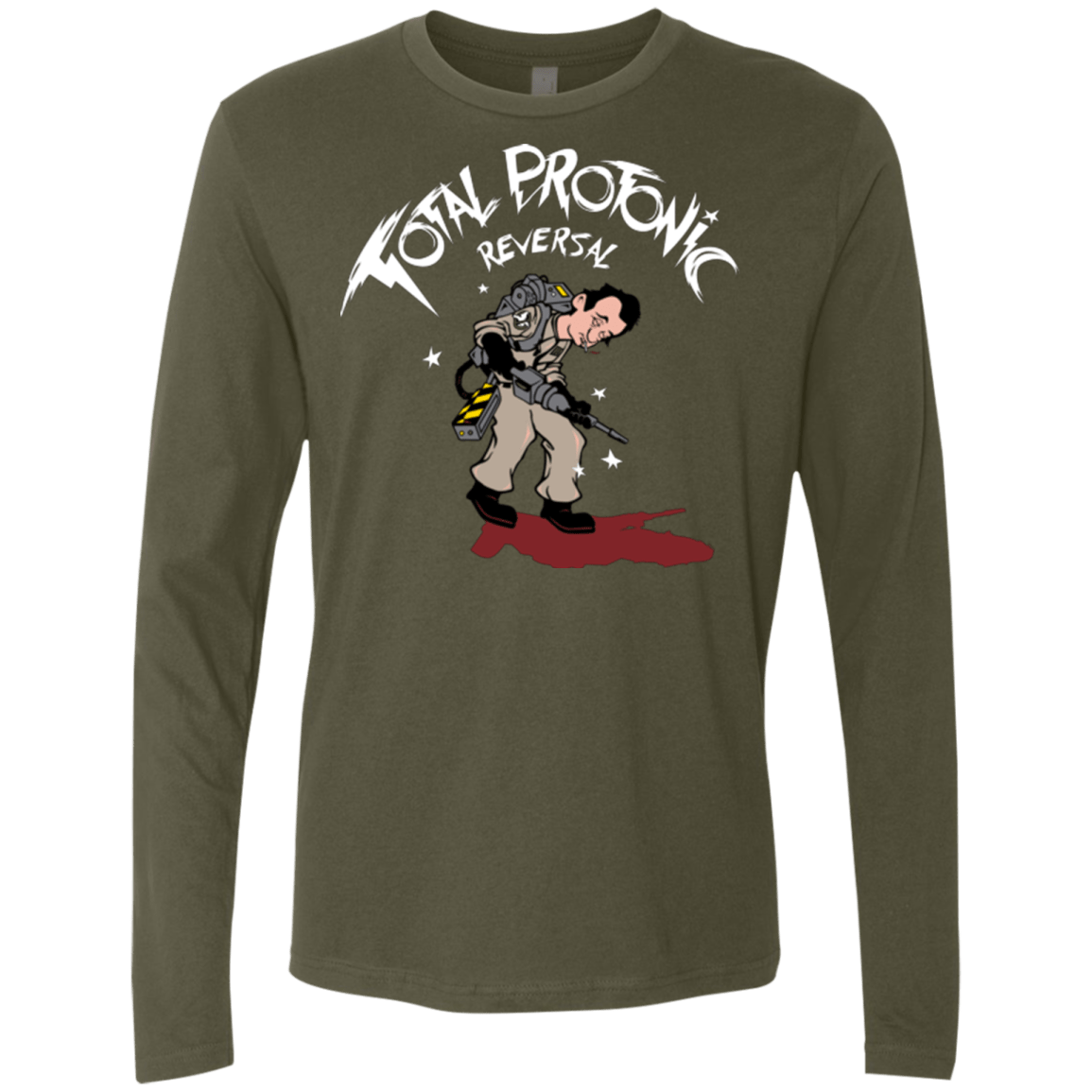 T-Shirts Military Green / Small Total Protonic Reversal Men's Premium Long Sleeve