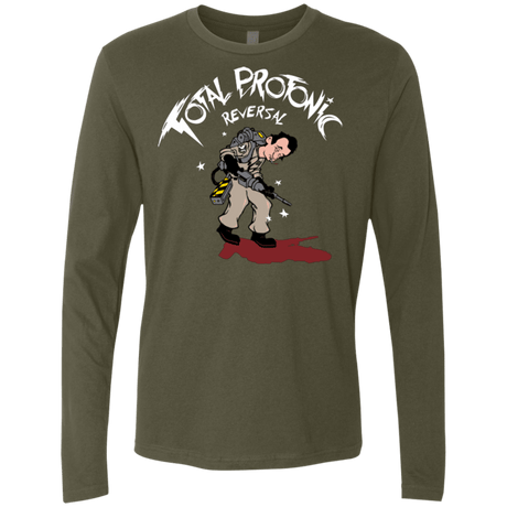 T-Shirts Military Green / Small Total Protonic Reversal Men's Premium Long Sleeve