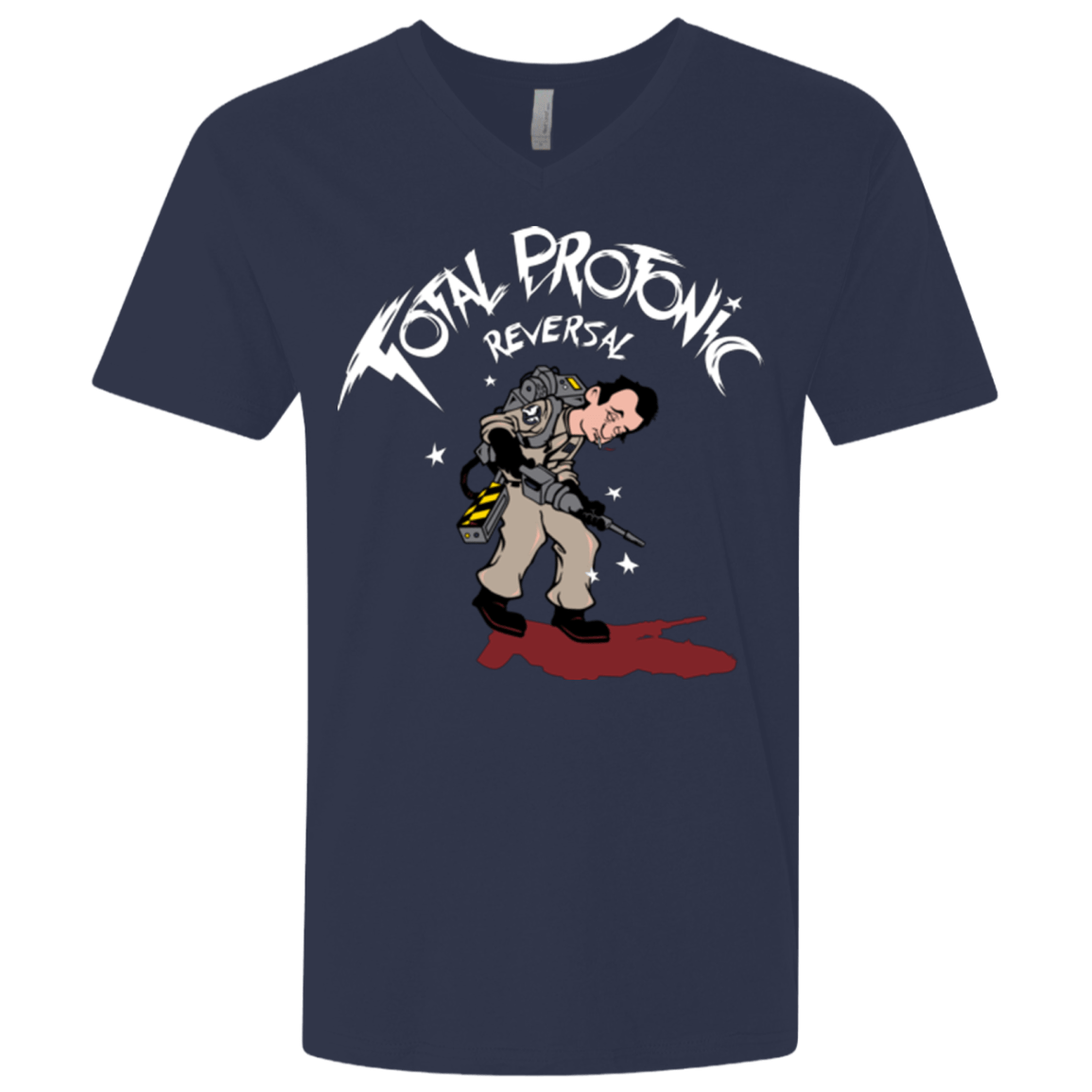 T-Shirts Midnight Navy / X-Small Total Protonic Reversal Men's Premium V-Neck