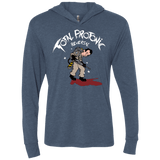 T-Shirts Indigo / X-Small Total Protonic Reversal Triblend Long Sleeve Hoodie Tee