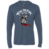 T-Shirts Indigo / X-Small Total Protonic Reversal Triblend Long Sleeve Hoodie Tee