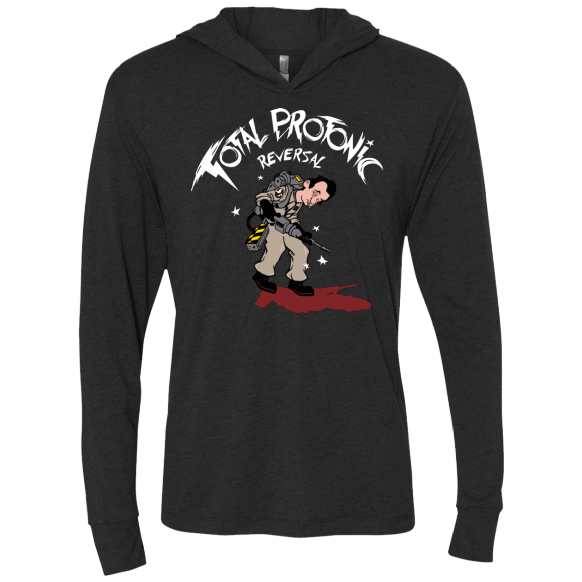 T-Shirts Vintage Black / X-Small Total Protonic Reversal Triblend Long Sleeve Hoodie Tee