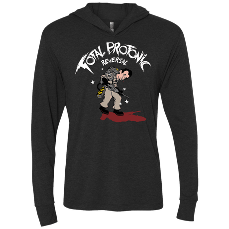 T-Shirts Vintage Black / X-Small Total Protonic Reversal Triblend Long Sleeve Hoodie Tee