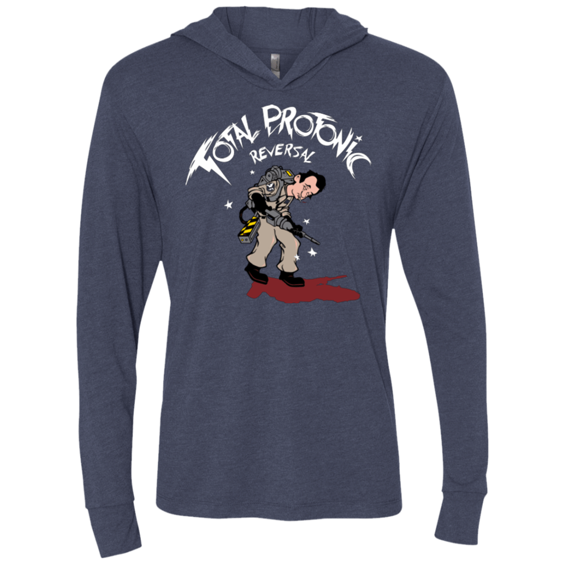 T-Shirts Vintage Navy / X-Small Total Protonic Reversal Triblend Long Sleeve Hoodie Tee