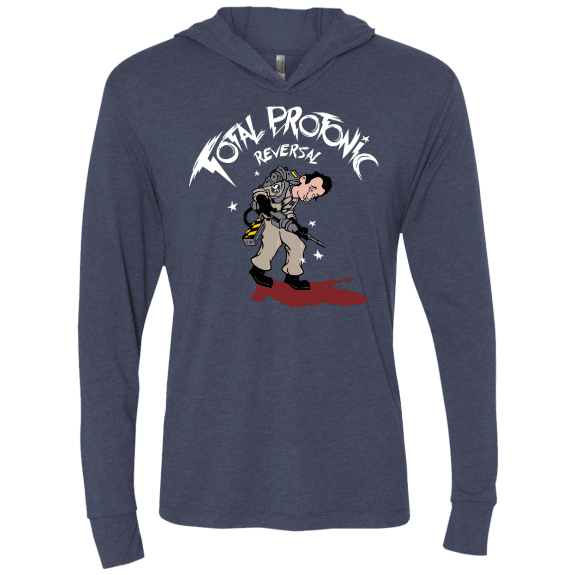 T-Shirts Vintage Navy / X-Small Total Protonic Reversal Triblend Long Sleeve Hoodie Tee