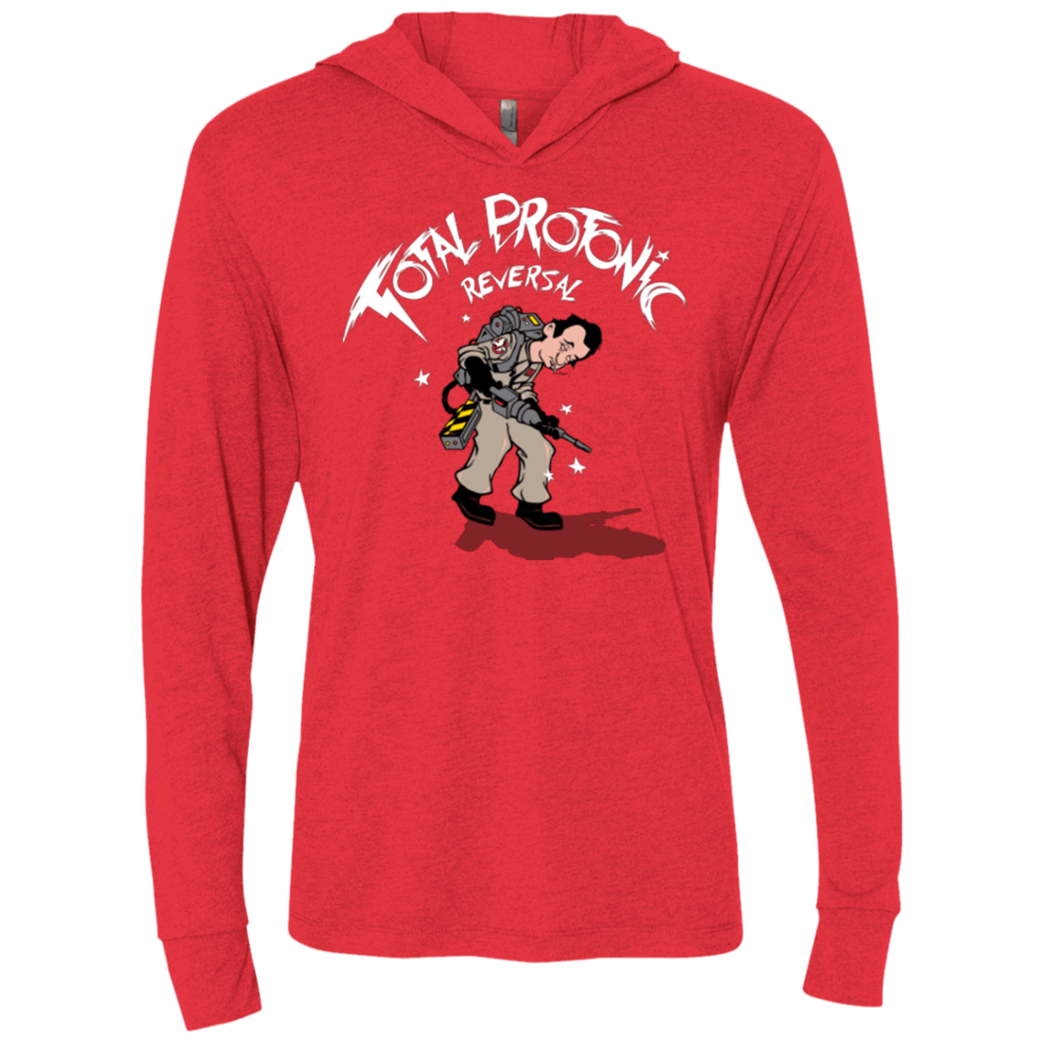 T-Shirts Vintage Red / X-Small Total Protonic Reversal Triblend Long Sleeve Hoodie Tee