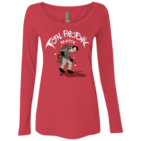 T-Shirts Vintage Red / Small Total Protonic Reversal Women's Triblend Long Sleeve Shirt