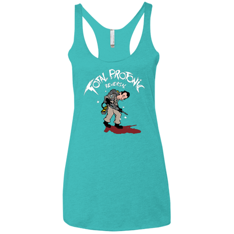T-Shirts Tahiti Blue / X-Small Total Protonic Reversal Women's Triblend Racerback Tank