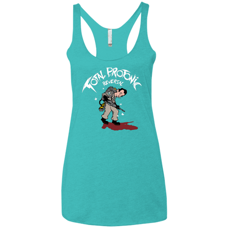 T-Shirts Tahiti Blue / X-Small Total Protonic Reversal Women's Triblend Racerback Tank