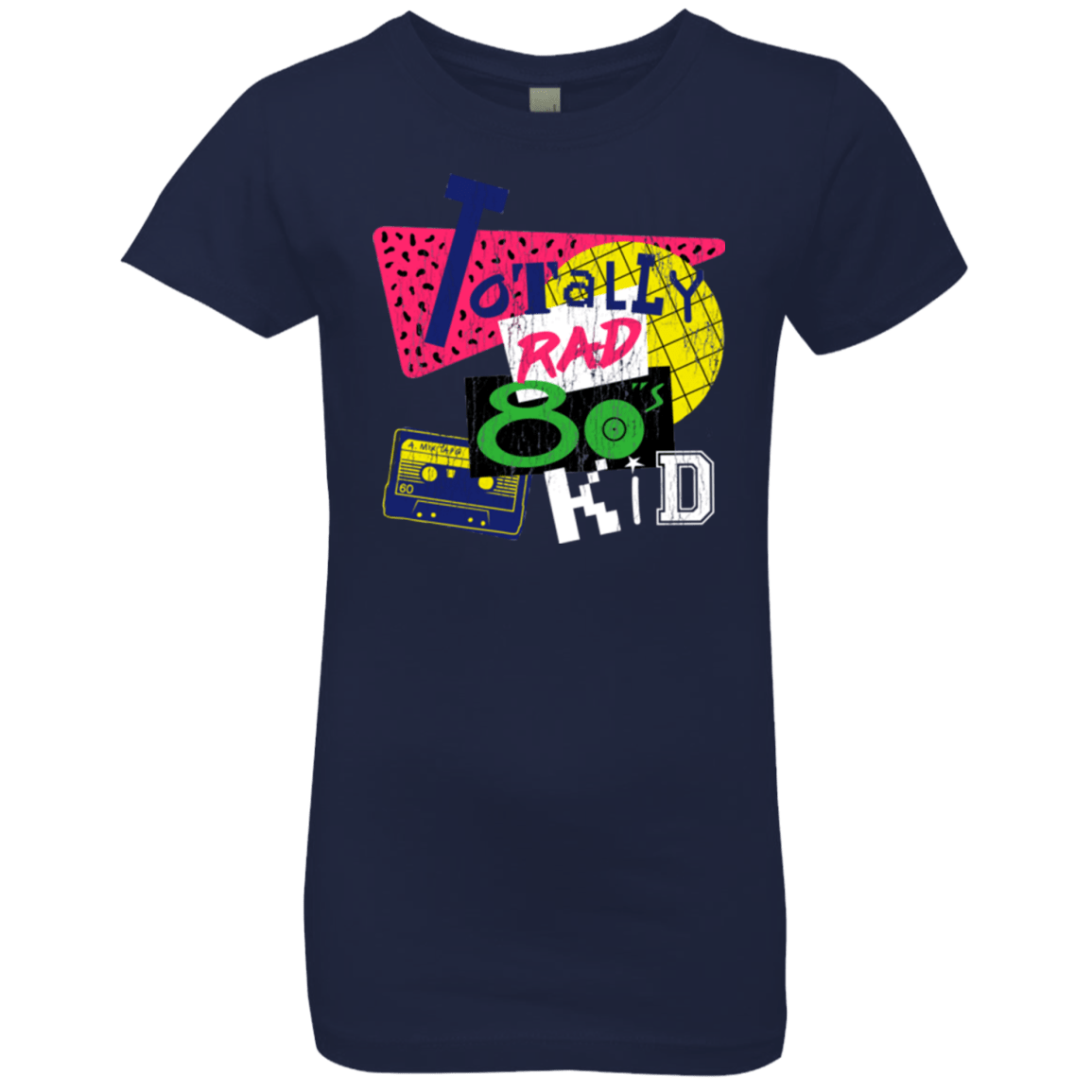 T-Shirts Midnight Navy / YXS Totally Rad Girls Premium T-Shirt
