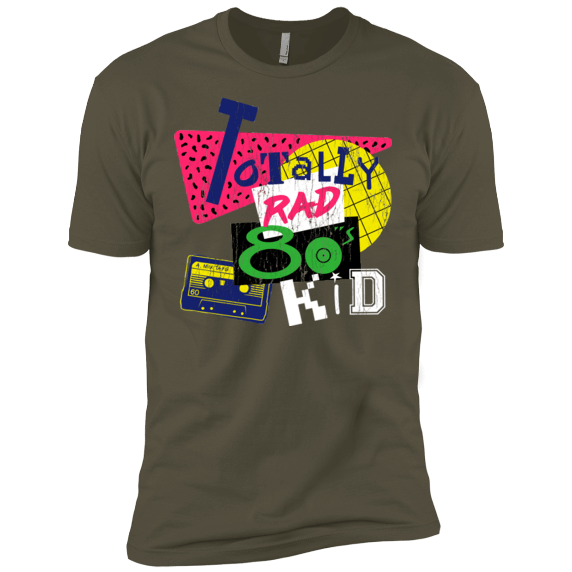 T-Shirts Military Green / X-Small Totally Rad Men's Premium T-Shirt