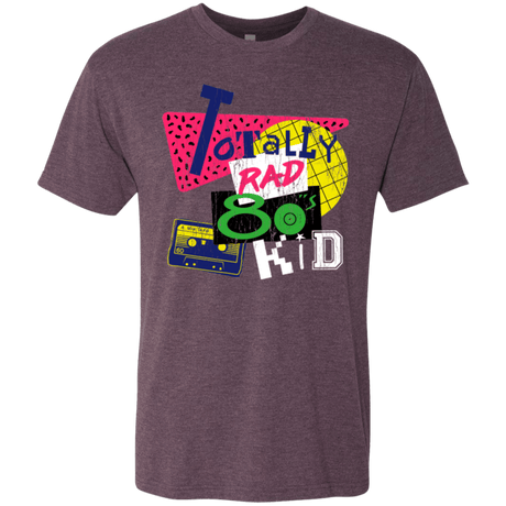 T-Shirts Vintage Purple / Small Totally Rad Men's Triblend T-Shirt