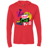 T-Shirts Vintage Red / X-Small Totally Rad Triblend Long Sleeve Hoodie Tee