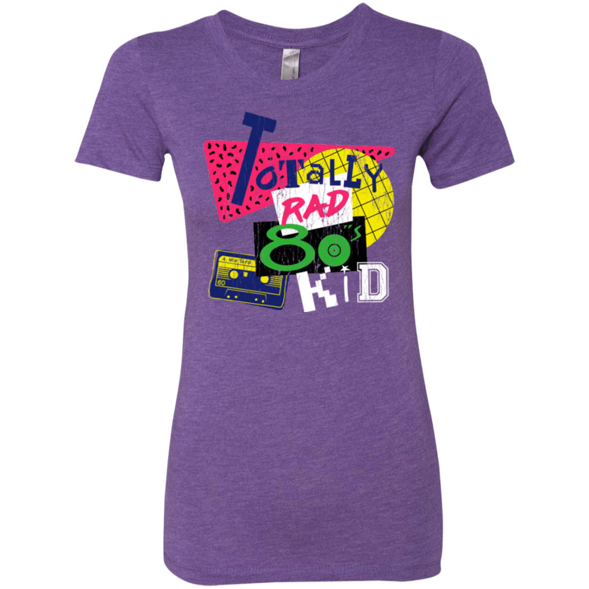 T-Shirts Purple Rush / Small Totally Rad Women's Triblend T-Shirt