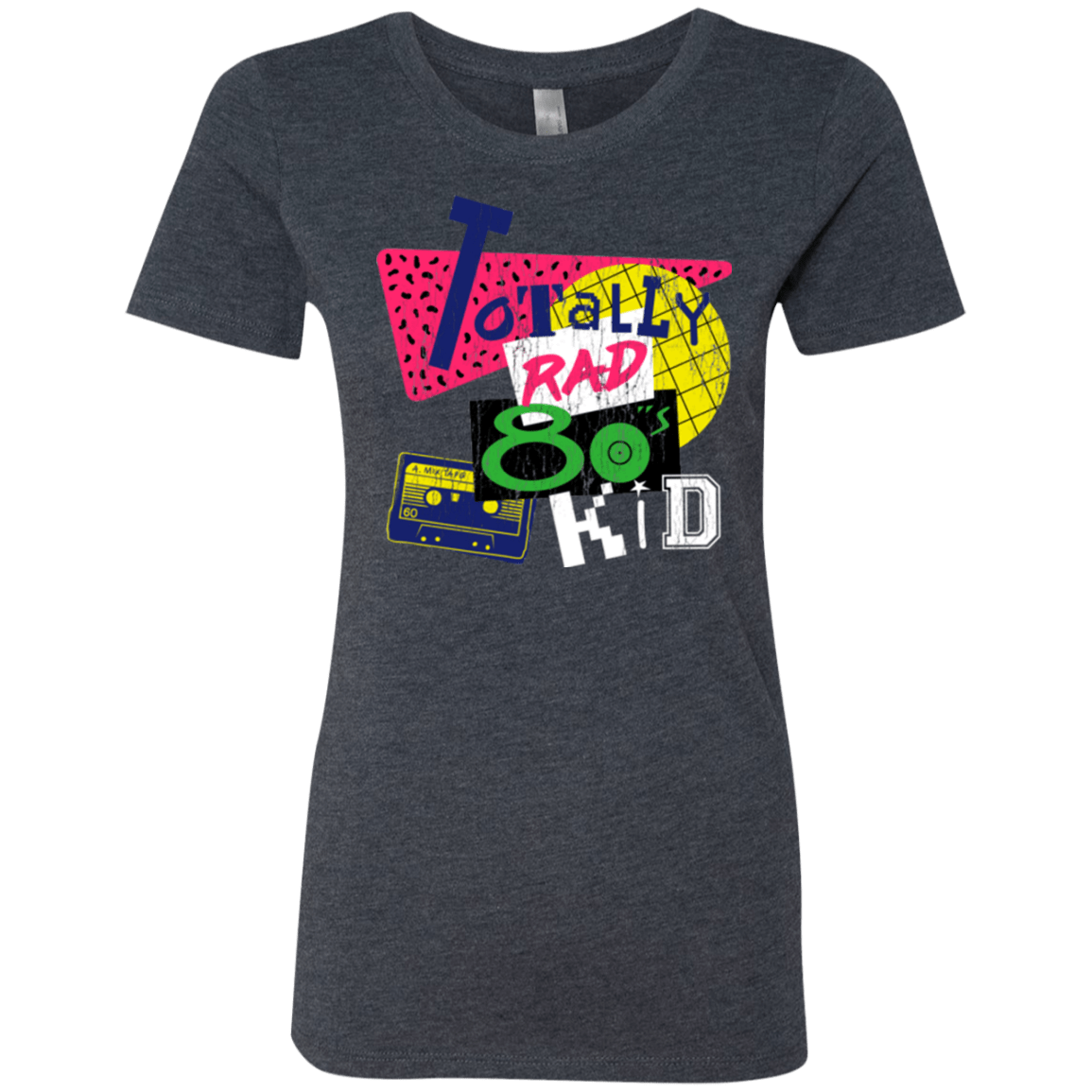 T-Shirts Vintage Navy / Small Totally Rad Women's Triblend T-Shirt