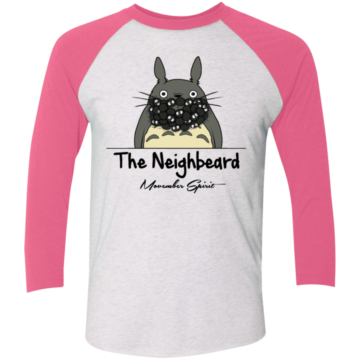 T-Shirts Heather White/Vintage Pink / X-Small Totobarba Men's Triblend 3/4 Sleeve