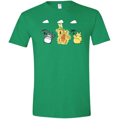 T-Shirts Heather Irish Green / S Totochu Men's Semi-Fitted Softstyle