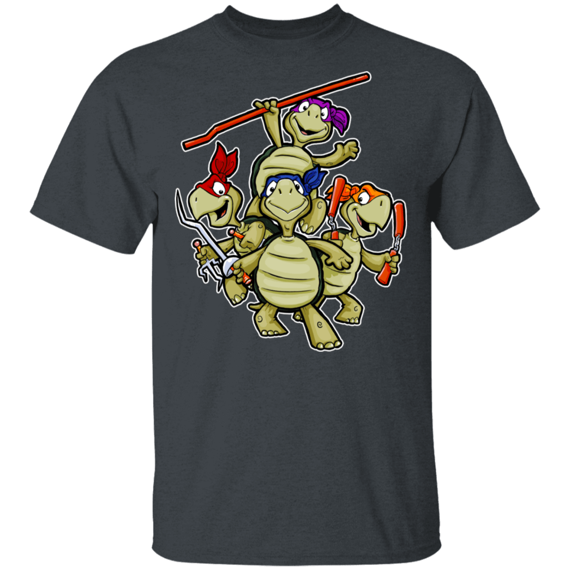 T-Shirts Dark Heather / S Touche Ninja Turtles T-Shirt