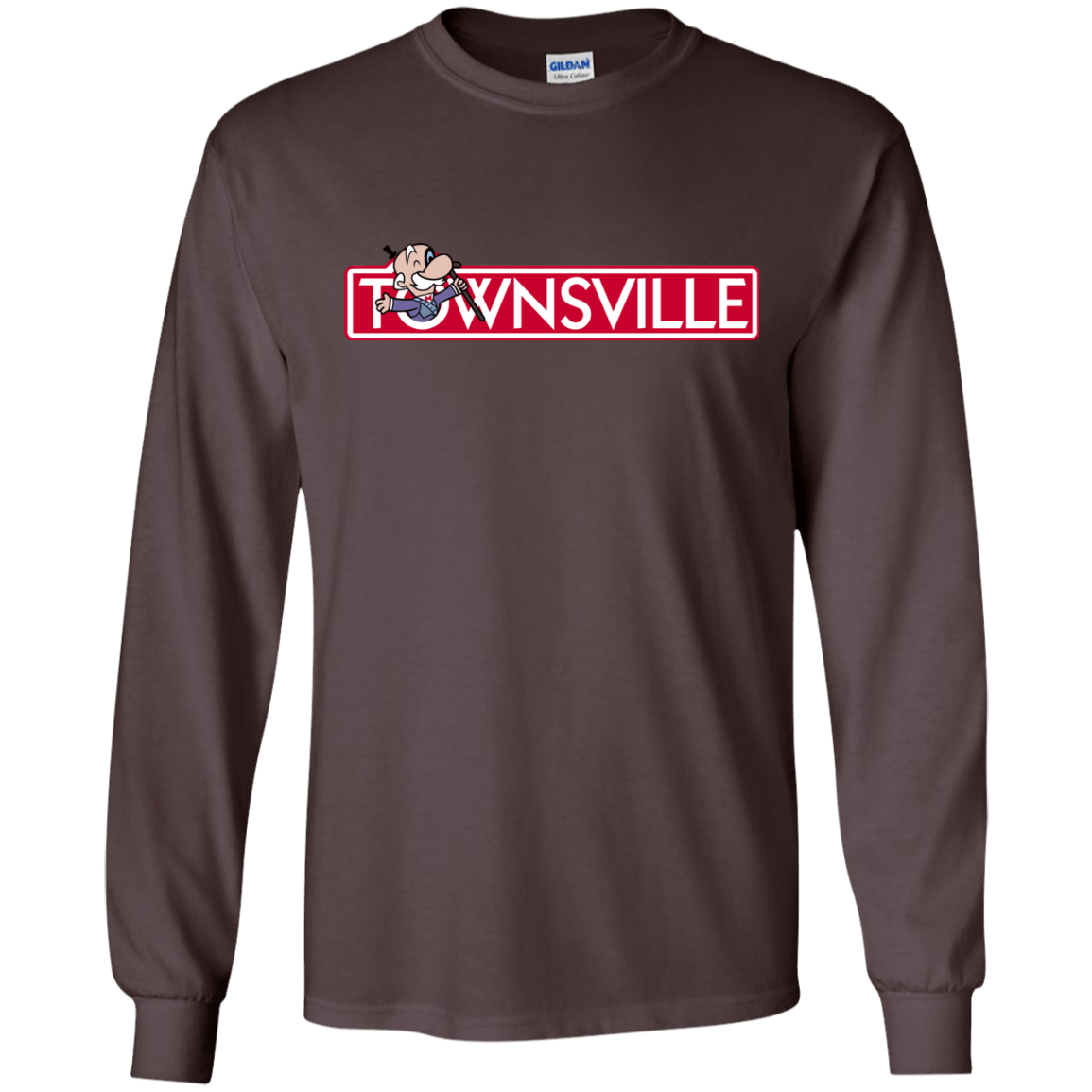 T-Shirts Dark Chocolate / S Townsville Men's Long Sleeve T-Shirt