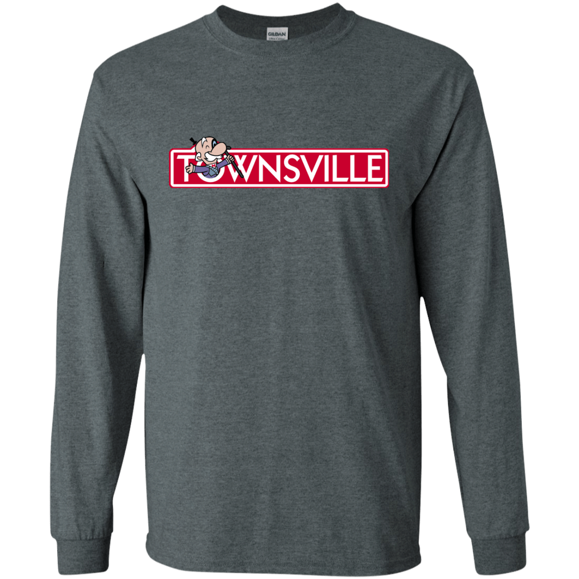 T-Shirts Dark Heather / S Townsville Men's Long Sleeve T-Shirt