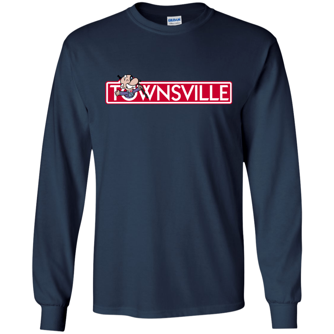 T-Shirts Navy / S Townsville Men's Long Sleeve T-Shirt