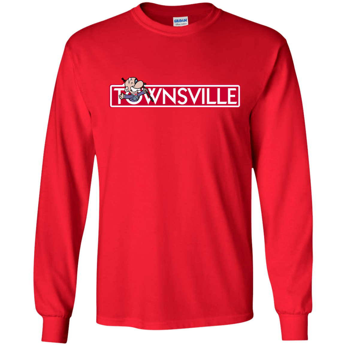 T-Shirts Red / S Townsville Men's Long Sleeve T-Shirt