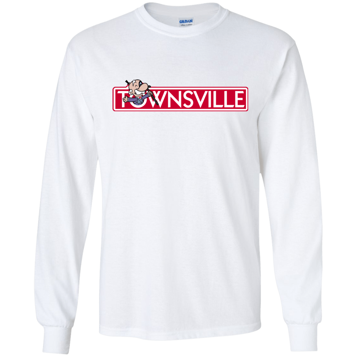 T-Shirts White / S Townsville Men's Long Sleeve T-Shirt