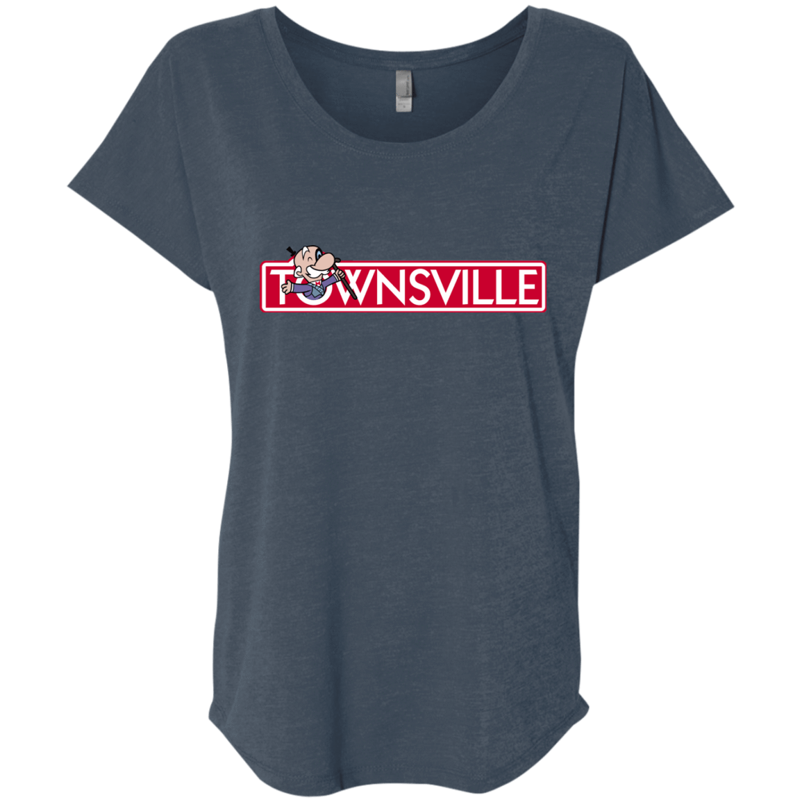 T-Shirts Indigo / X-Small Townsville Triblend Dolman Sleeve