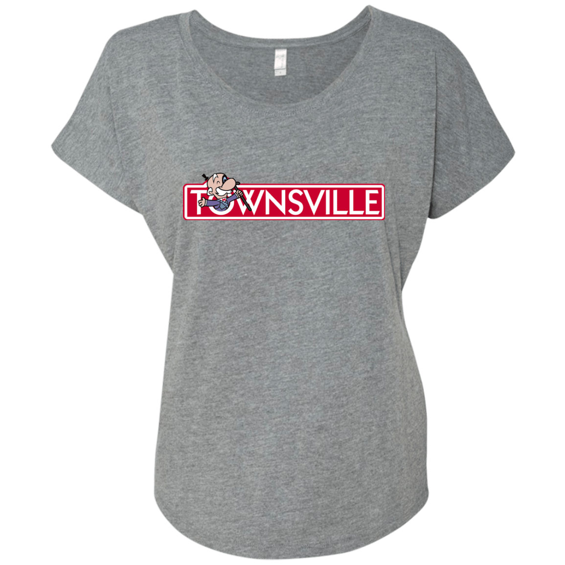 T-Shirts Premium Heather / X-Small Townsville Triblend Dolman Sleeve