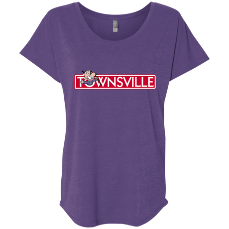 T-Shirts Purple Rush / X-Small Townsville Triblend Dolman Sleeve