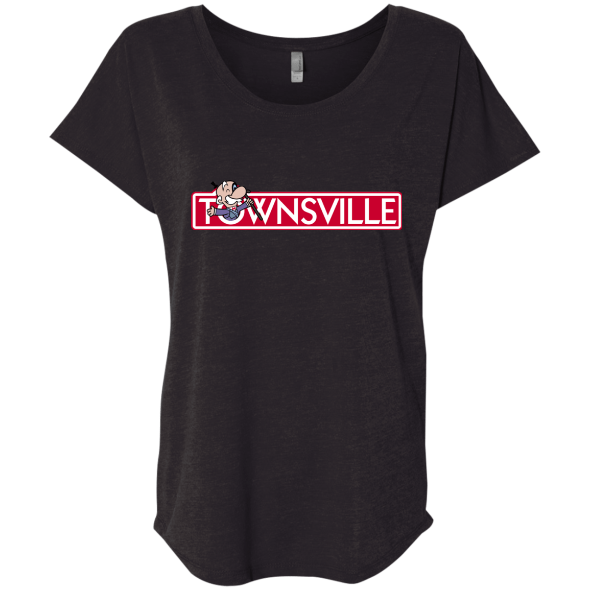 T-Shirts Vintage Black / X-Small Townsville Triblend Dolman Sleeve