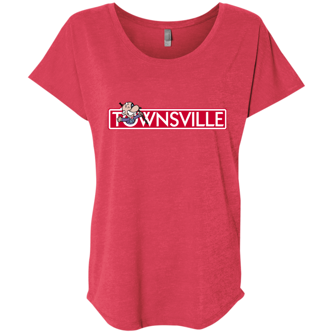 T-Shirts Vintage Red / X-Small Townsville Triblend Dolman Sleeve