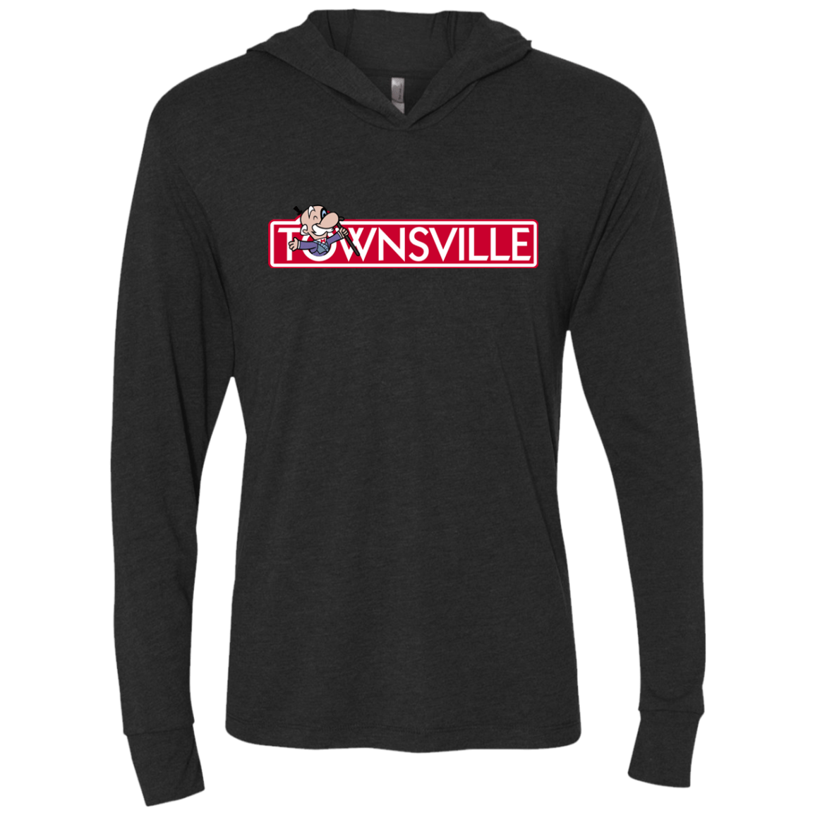 T-Shirts Vintage Black / X-Small Townsville Triblend Long Sleeve Hoodie Tee