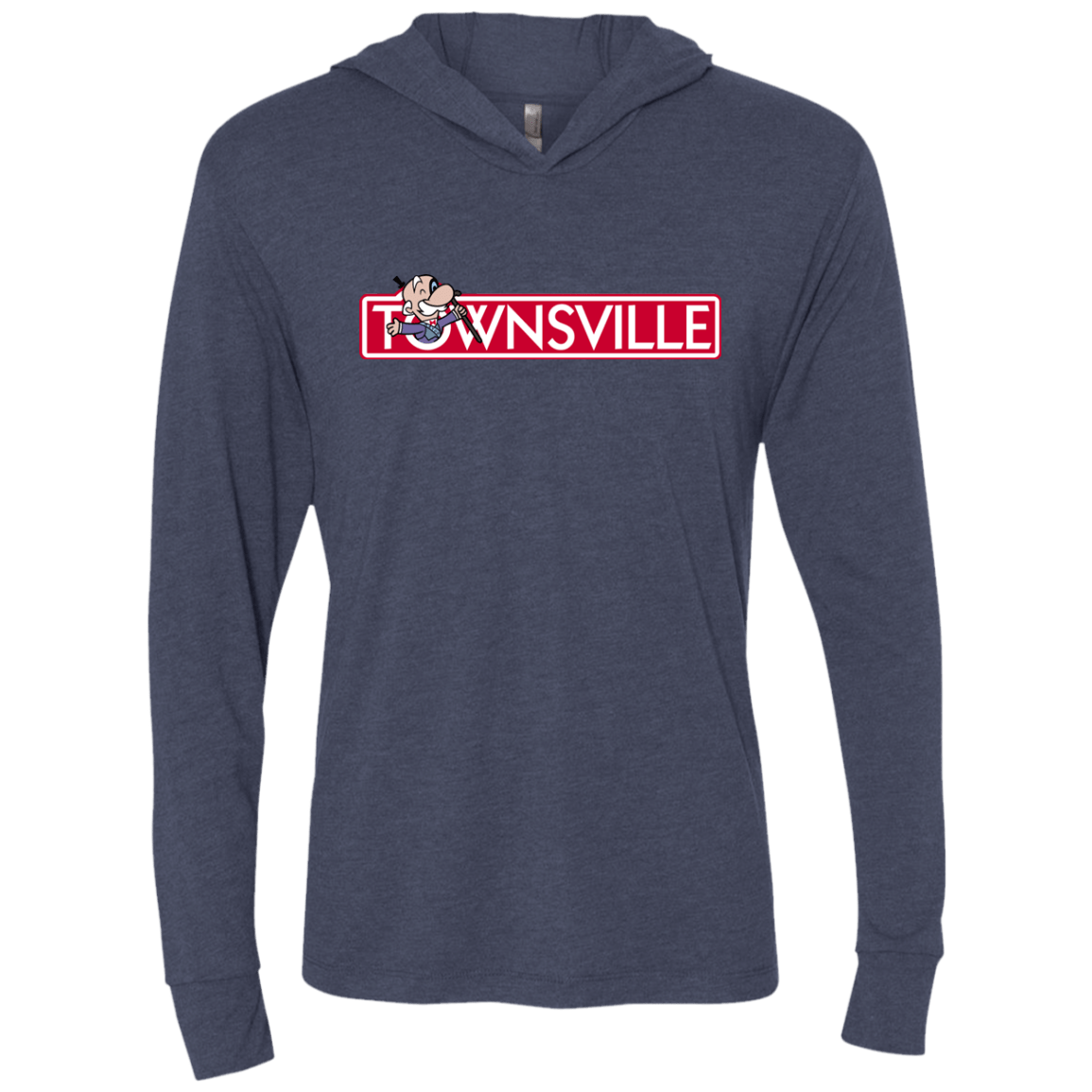 T-Shirts Vintage Navy / X-Small Townsville Triblend Long Sleeve Hoodie Tee