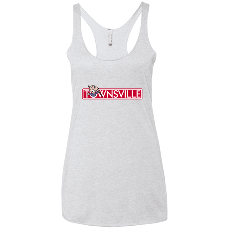 T-Shirts Heather White / X-Small Townsville Women's Triblend Racerback Tank