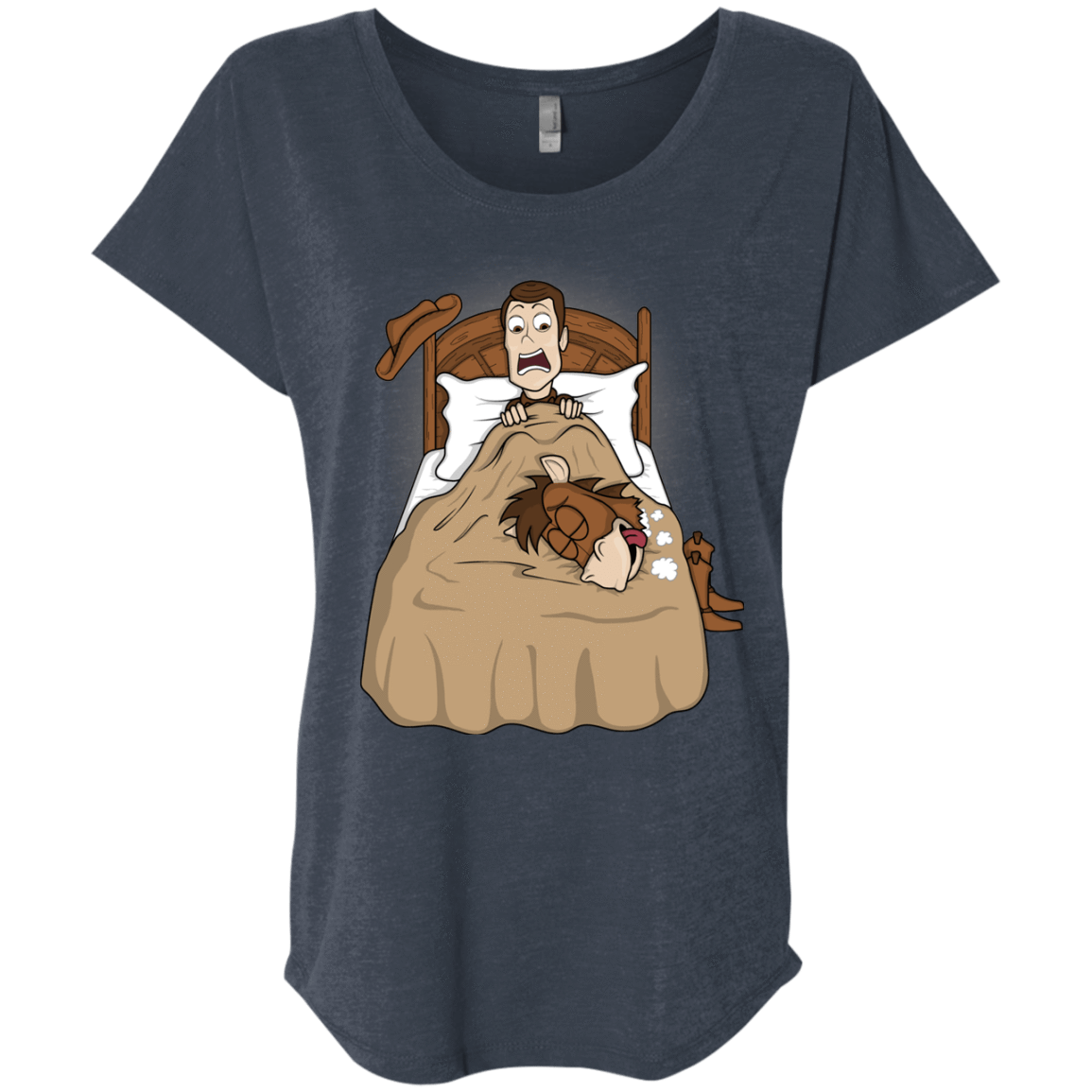 T-Shirts Vintage Navy / X-Small TOY PADRINO Triblend Dolman Sleeve