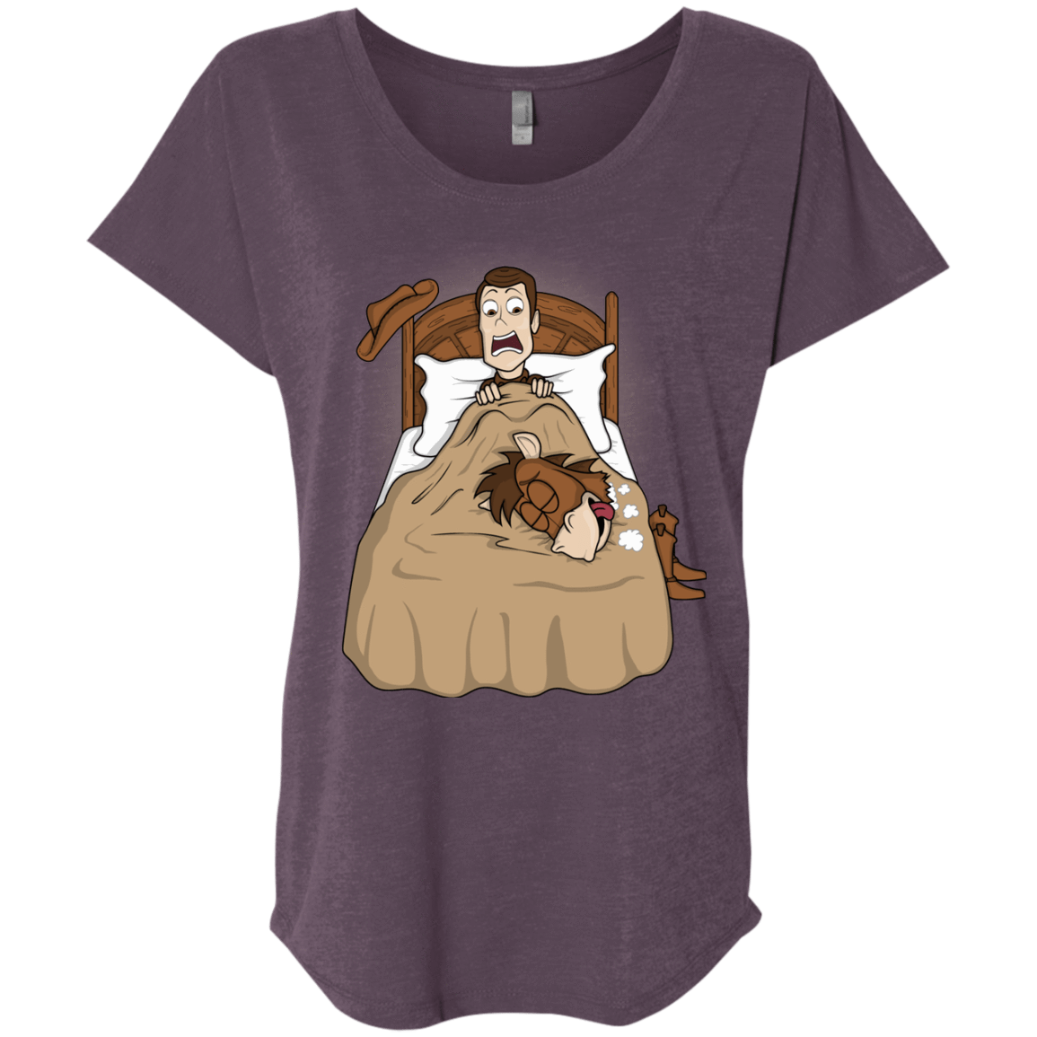 T-Shirts Vintage Purple / X-Small TOY PADRINO Triblend Dolman Sleeve