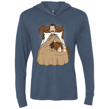 T-Shirts Indigo / X-Small TOY PADRINO Triblend Long Sleeve Hoodie Tee