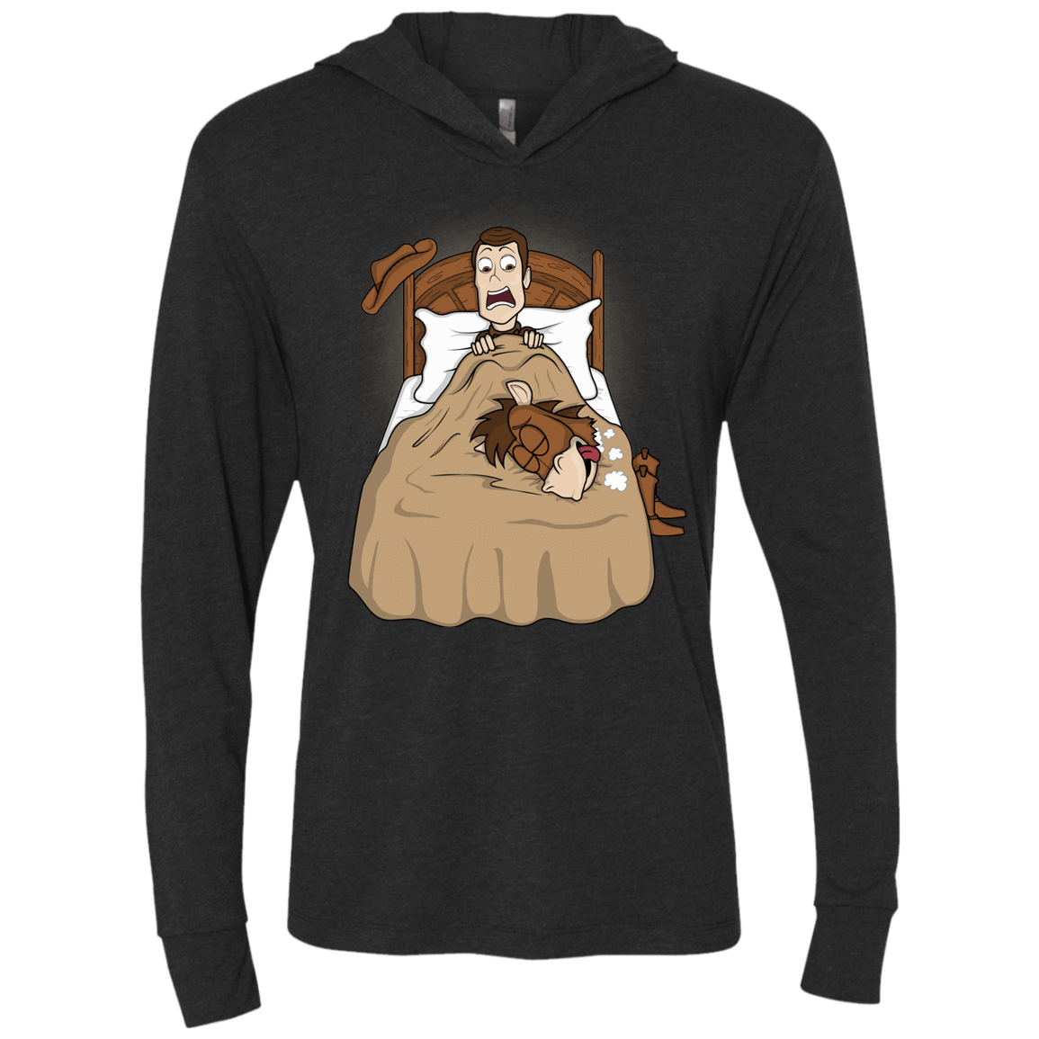 T-Shirts Vintage Black / X-Small TOY PADRINO Triblend Long Sleeve Hoodie Tee