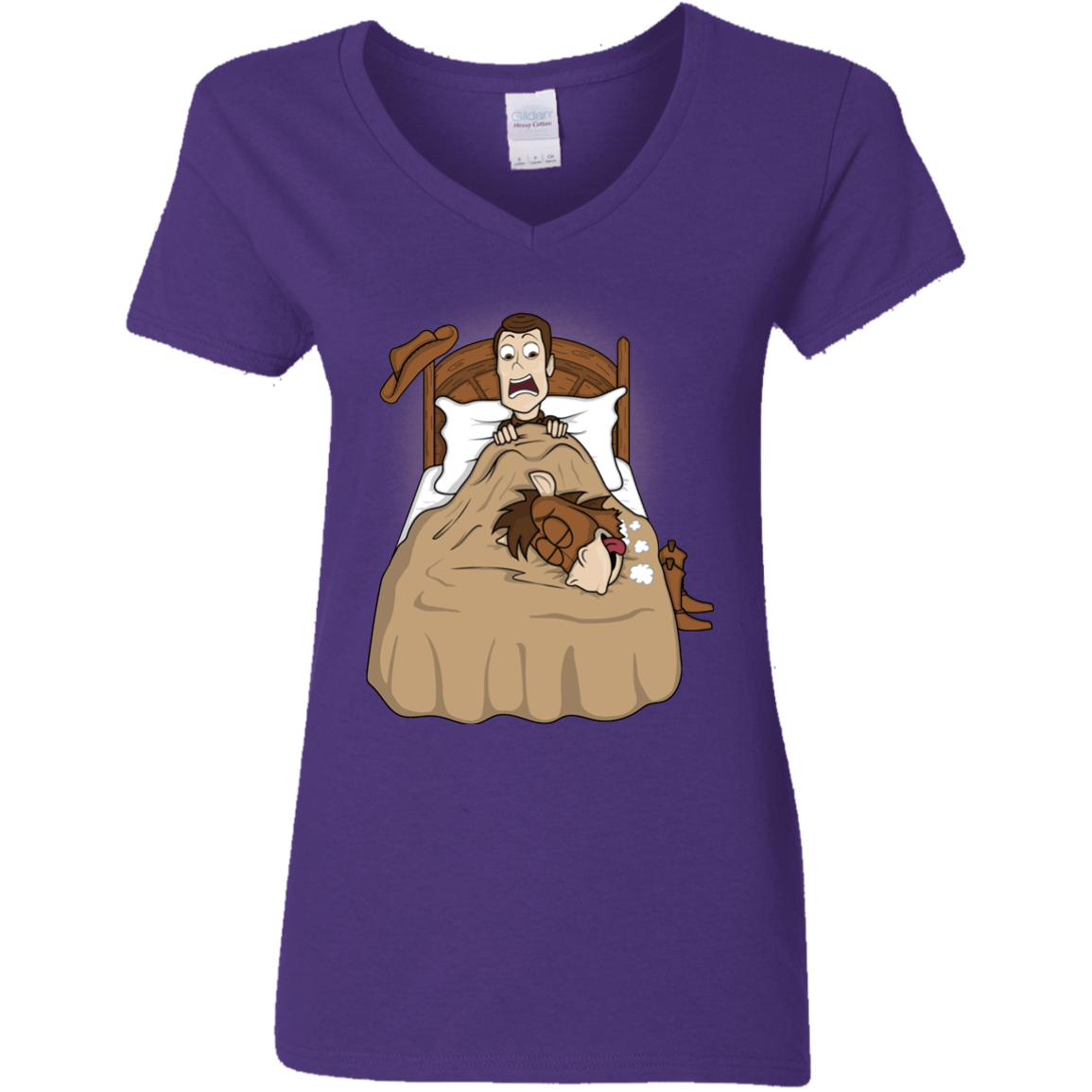 T-Shirts Purple / S TOY PADRINO Women's V-Neck T-Shirt